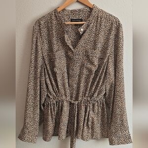 Banana Republic Leopard Print Blouse